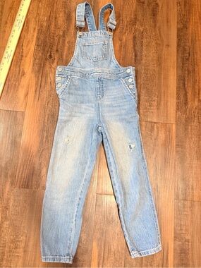 Kids Light Wash Denim Overalls